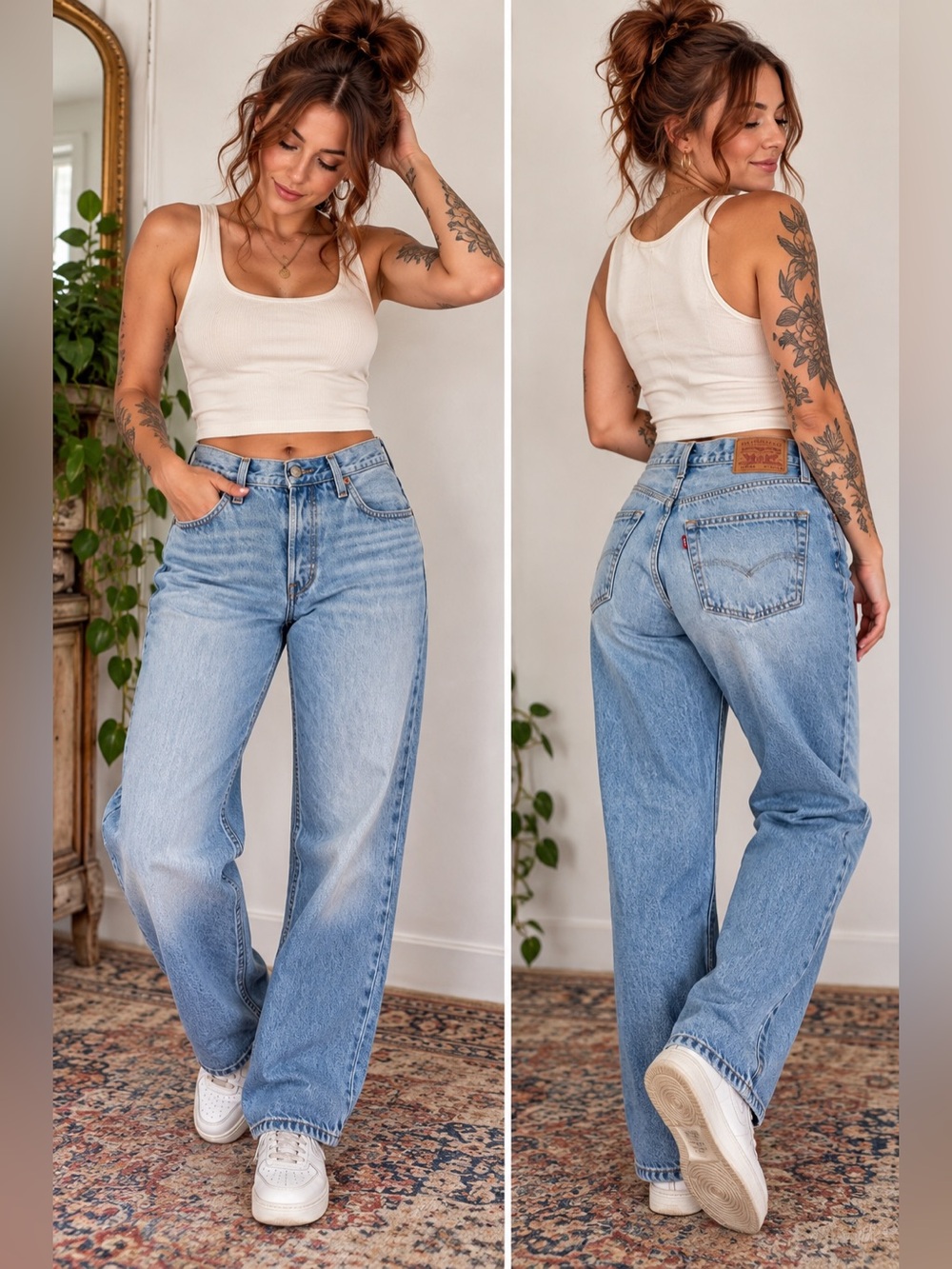 Levi’s Premium 501 ’90s Light Wash Straight Leg Jeans W25 L30